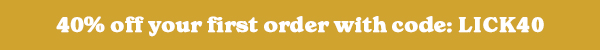 40% off your first order