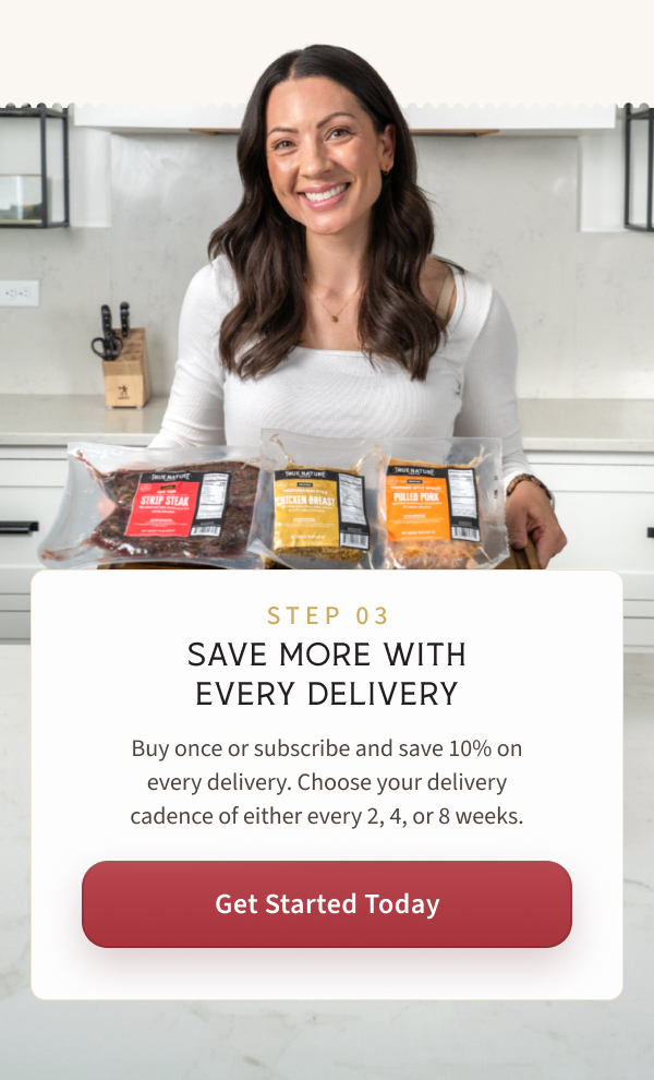 Buy once or subscribe and save 10% on every delivery. Choose your delivery cadence of either every 2, 4, or 8 weeks. 