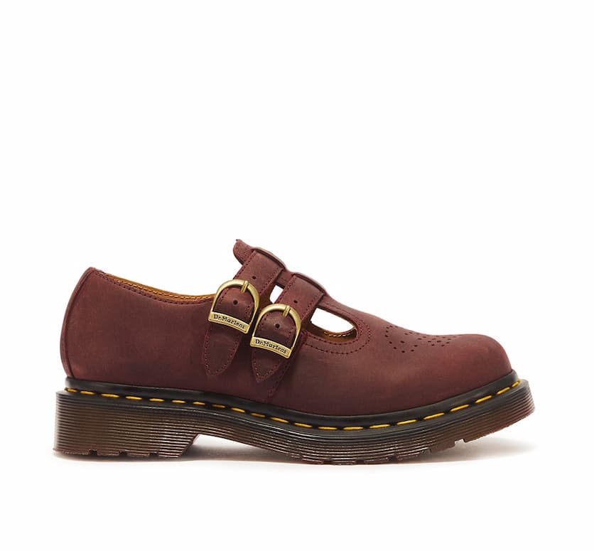 8065 Crazy Horse Leather Mary Jane Shoes