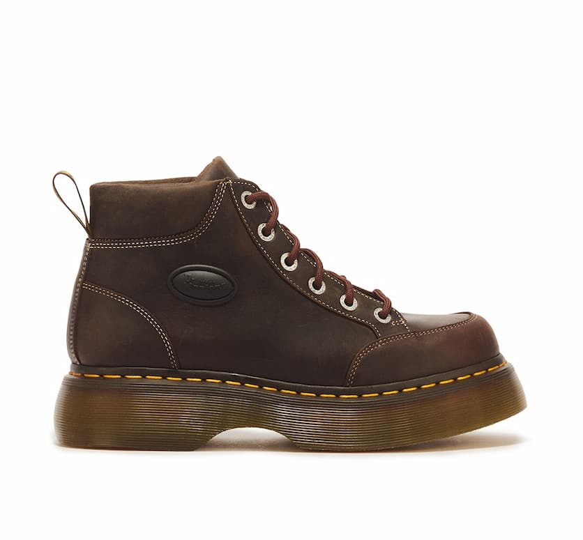 Buzz 6 Eye Crazy Horse Leather Lace Up Boots