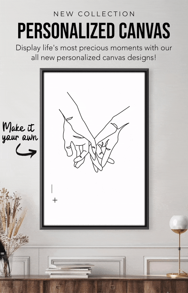 Introducing Our Personalized Canvas Collection! 💖 Clock Canvas