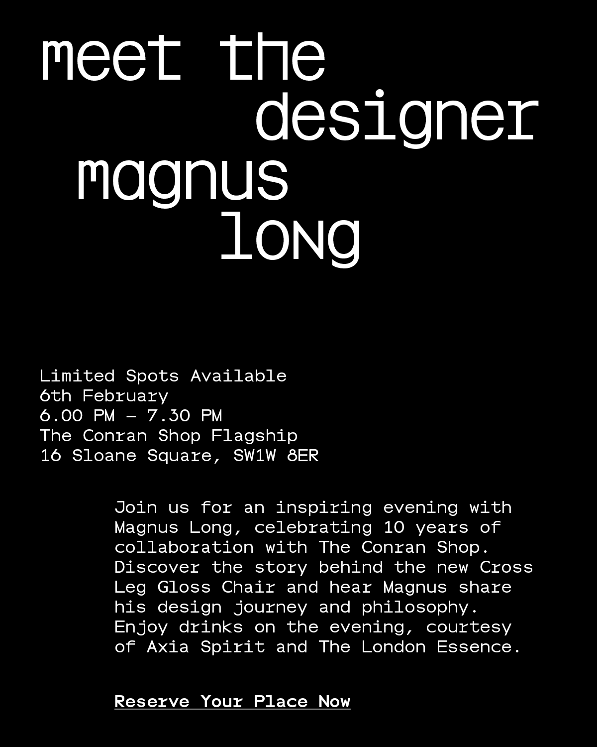 Exclusive Evening with Magnus Long