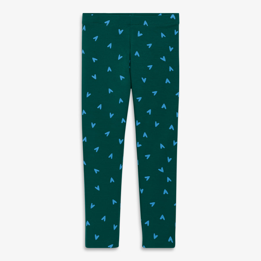 Kids legging in mini hearts