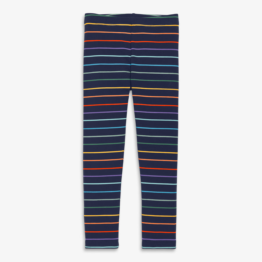Kids legging in rainbow stripe