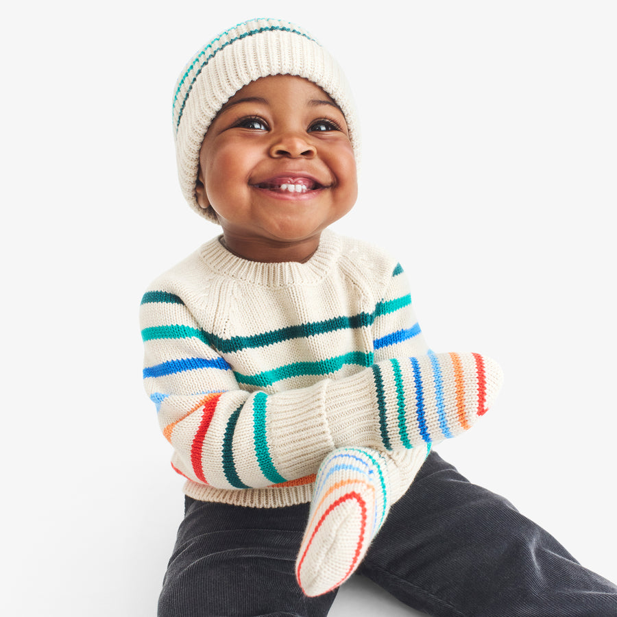 Baby rainbow stripe sweater