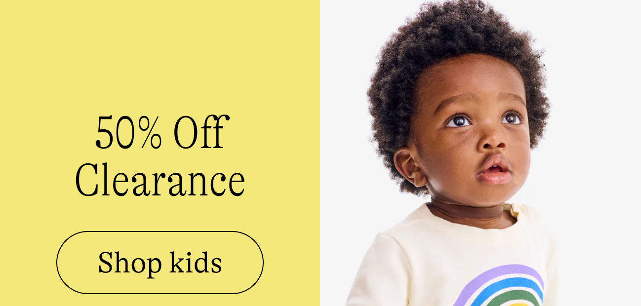 50% off clearance. shop kids