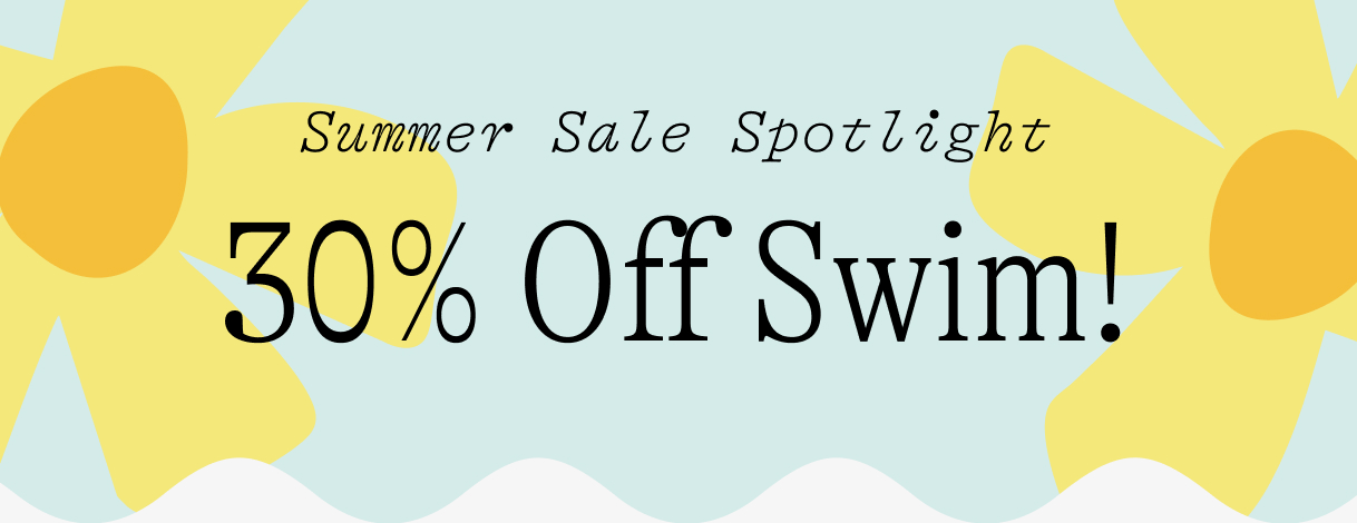 Summer Sale Spotlight: 30% Off Swim!