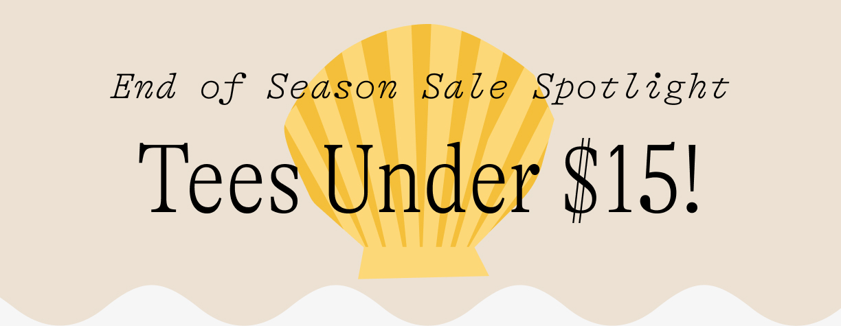 End of season sale spotlight: Tees under $15