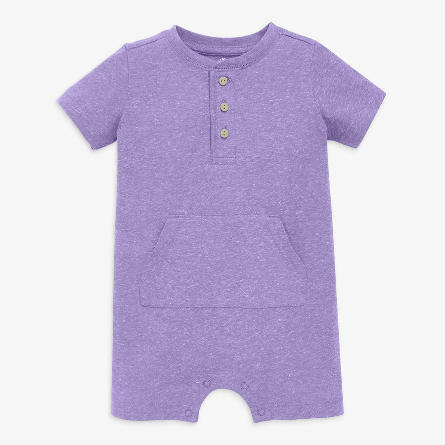 Baby heathered henley shortie