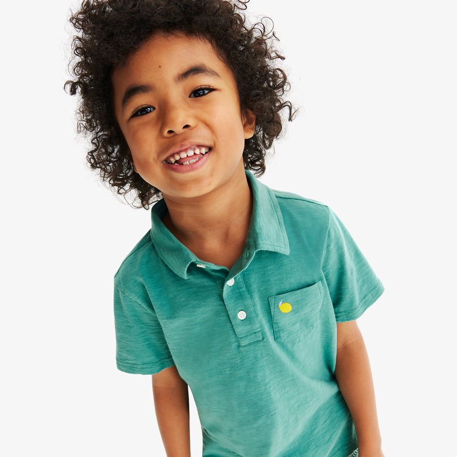 Kids embroidered polo