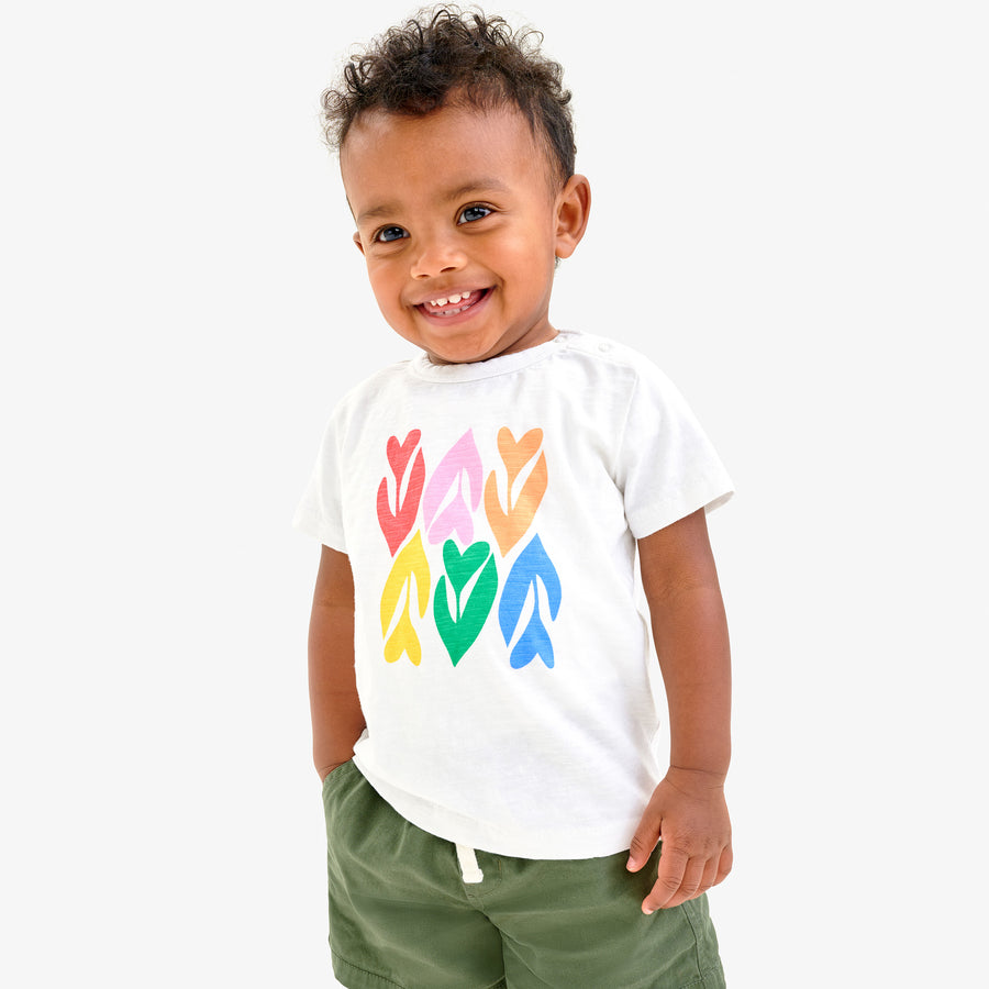 Baby rainbow tulip tee