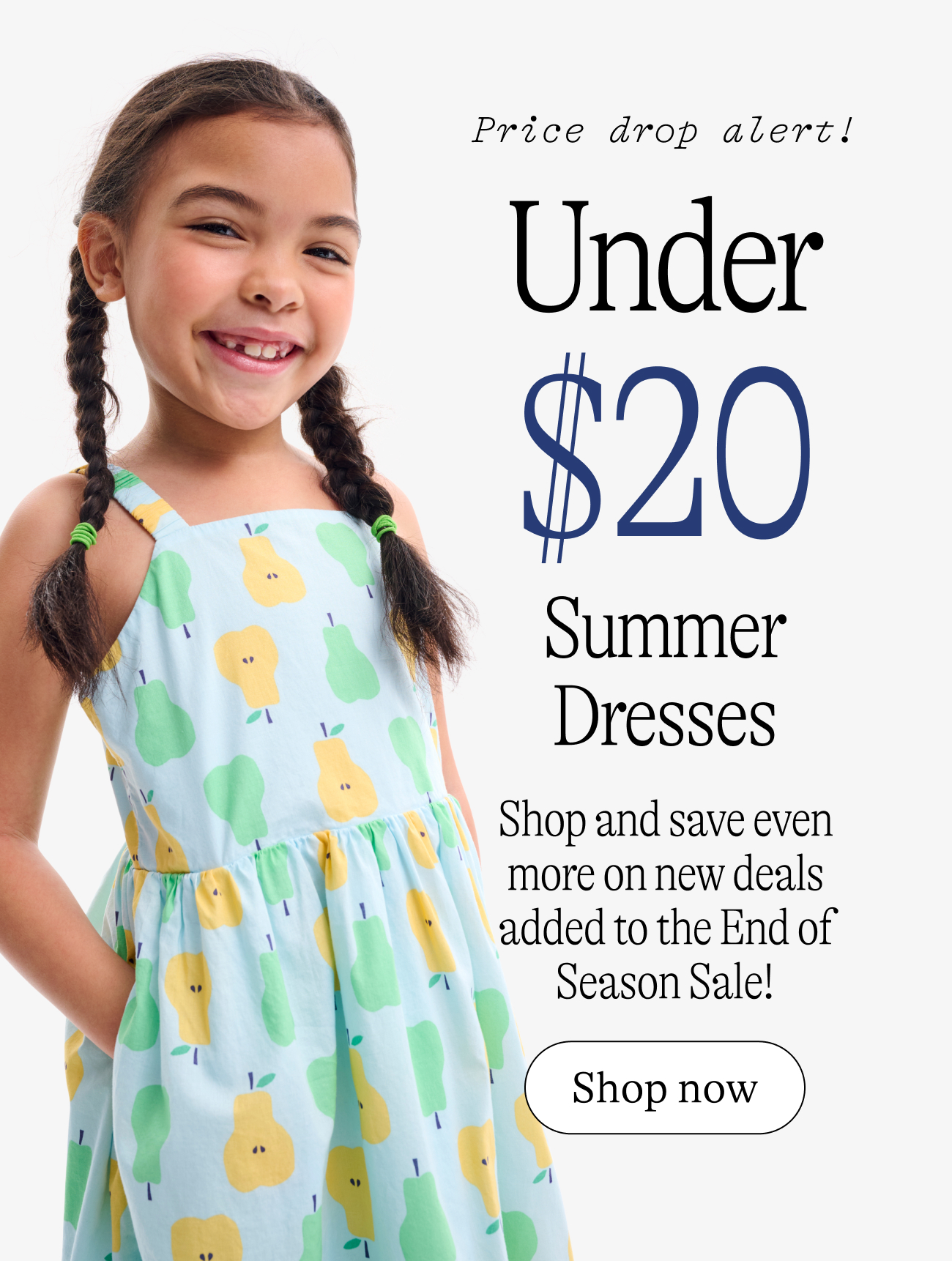 Price drop alert! Under $20 summer dresses.Shop and save even more on new deals added to the End of Season Sale!