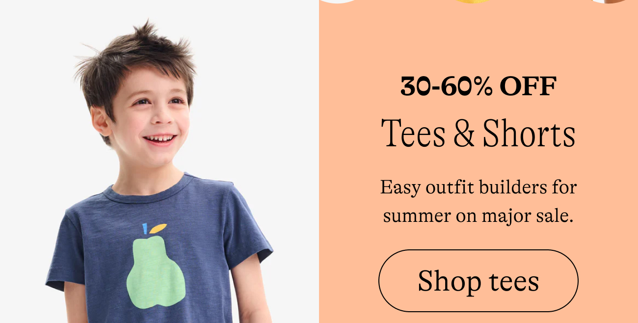 30-60% off / tees & shorts. Easy outfit builders for summer on major sale. shop tees