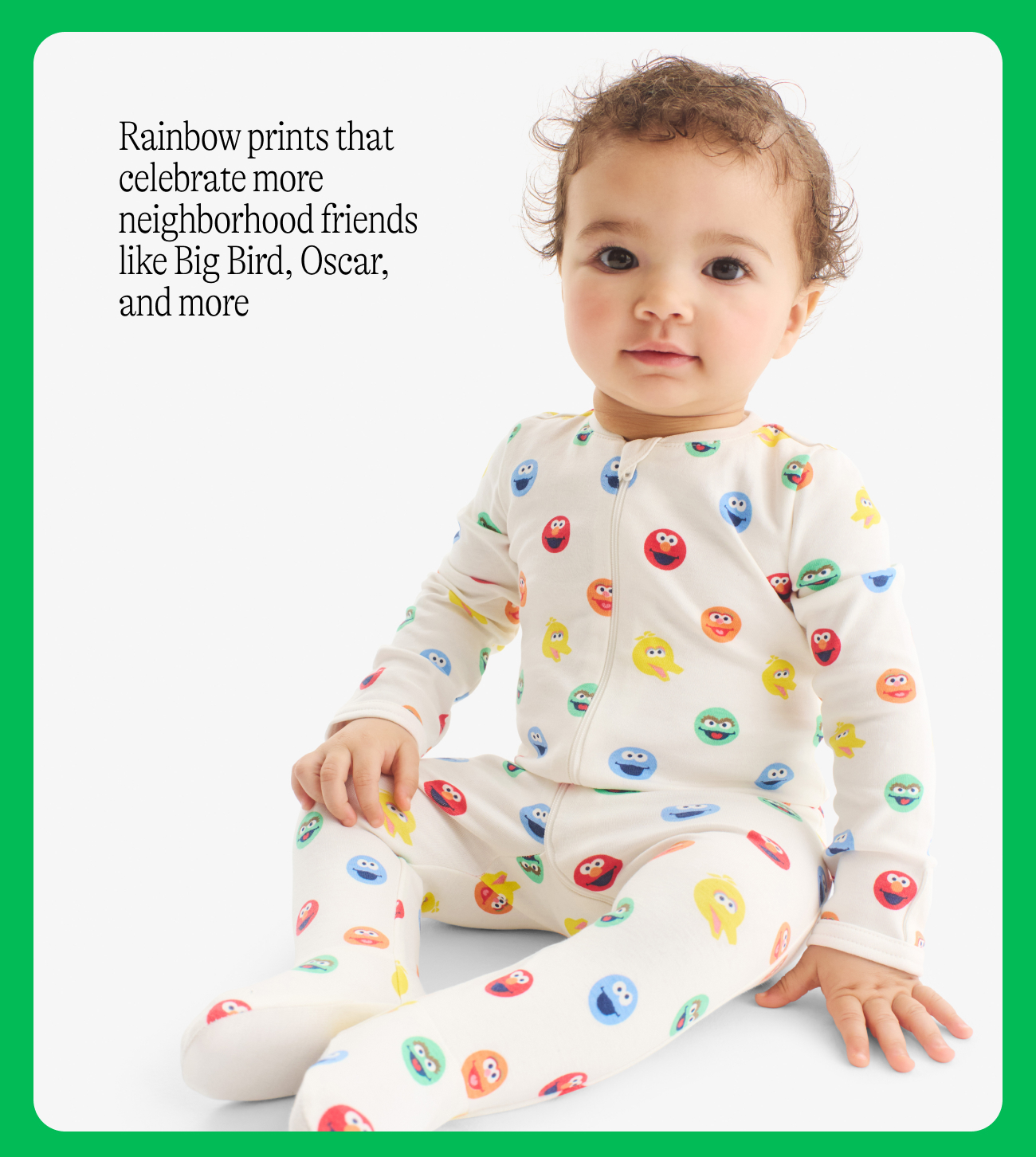 Rainbow prints that celebrate more neighborhood friends like Big Bird, Oscar, and more