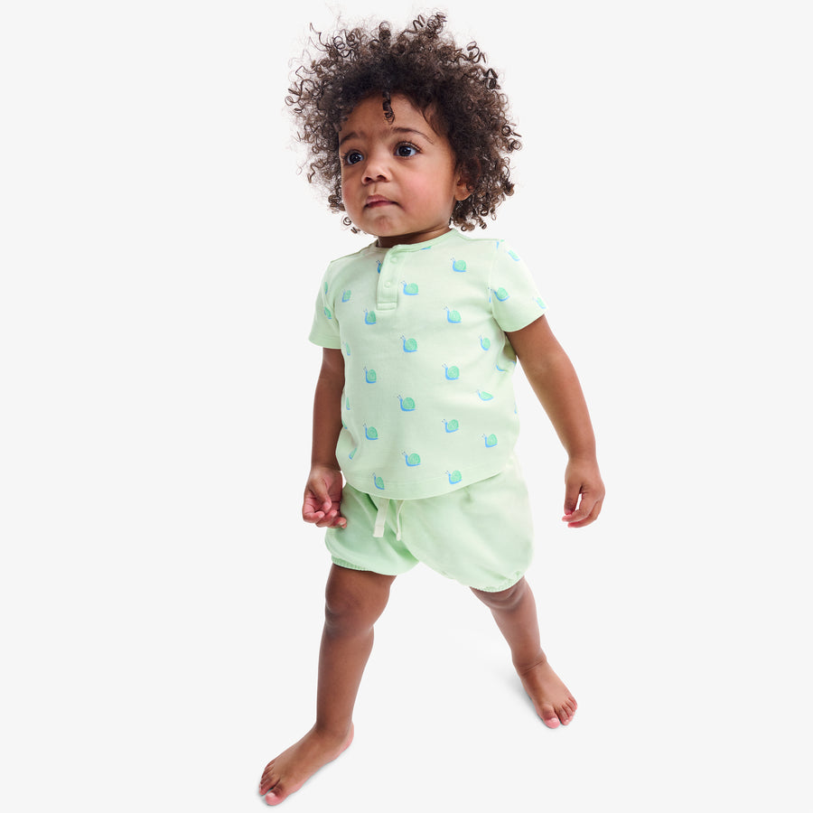 Baby organic bubble short