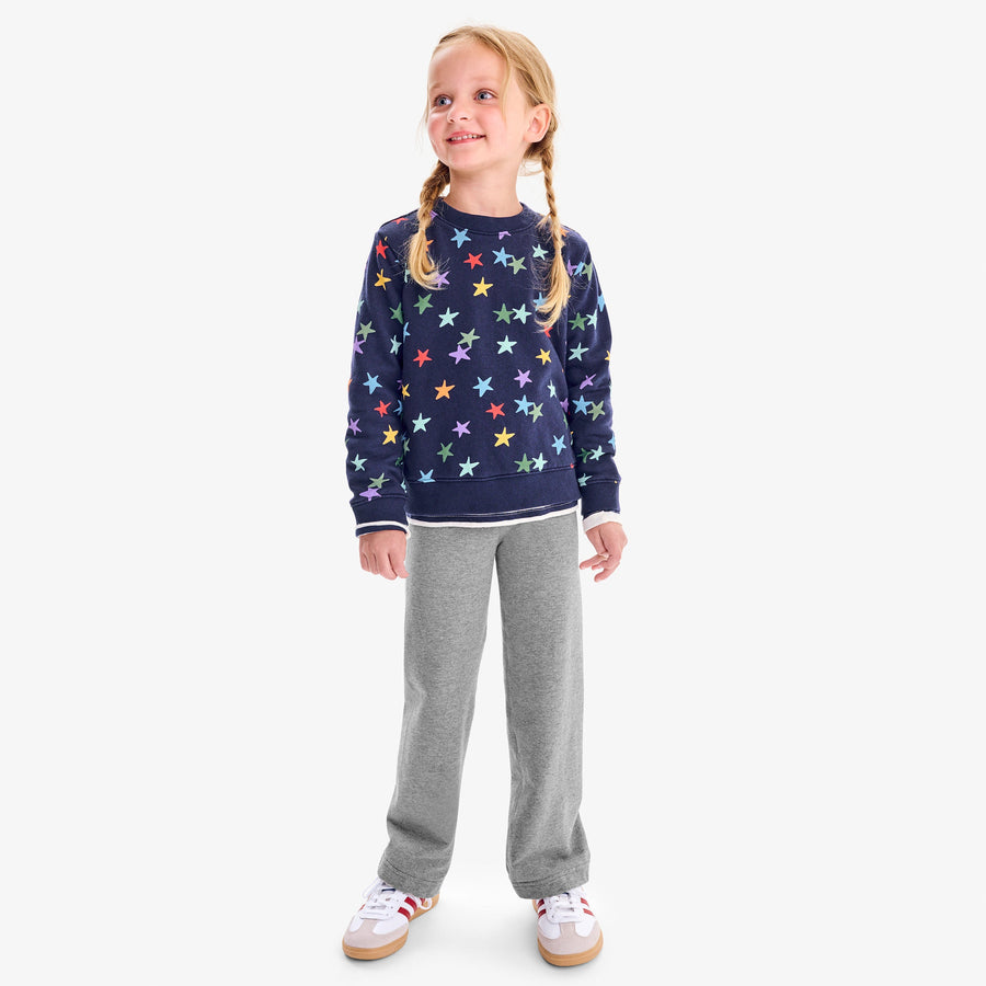 Kids relaxed french terry cozy legging