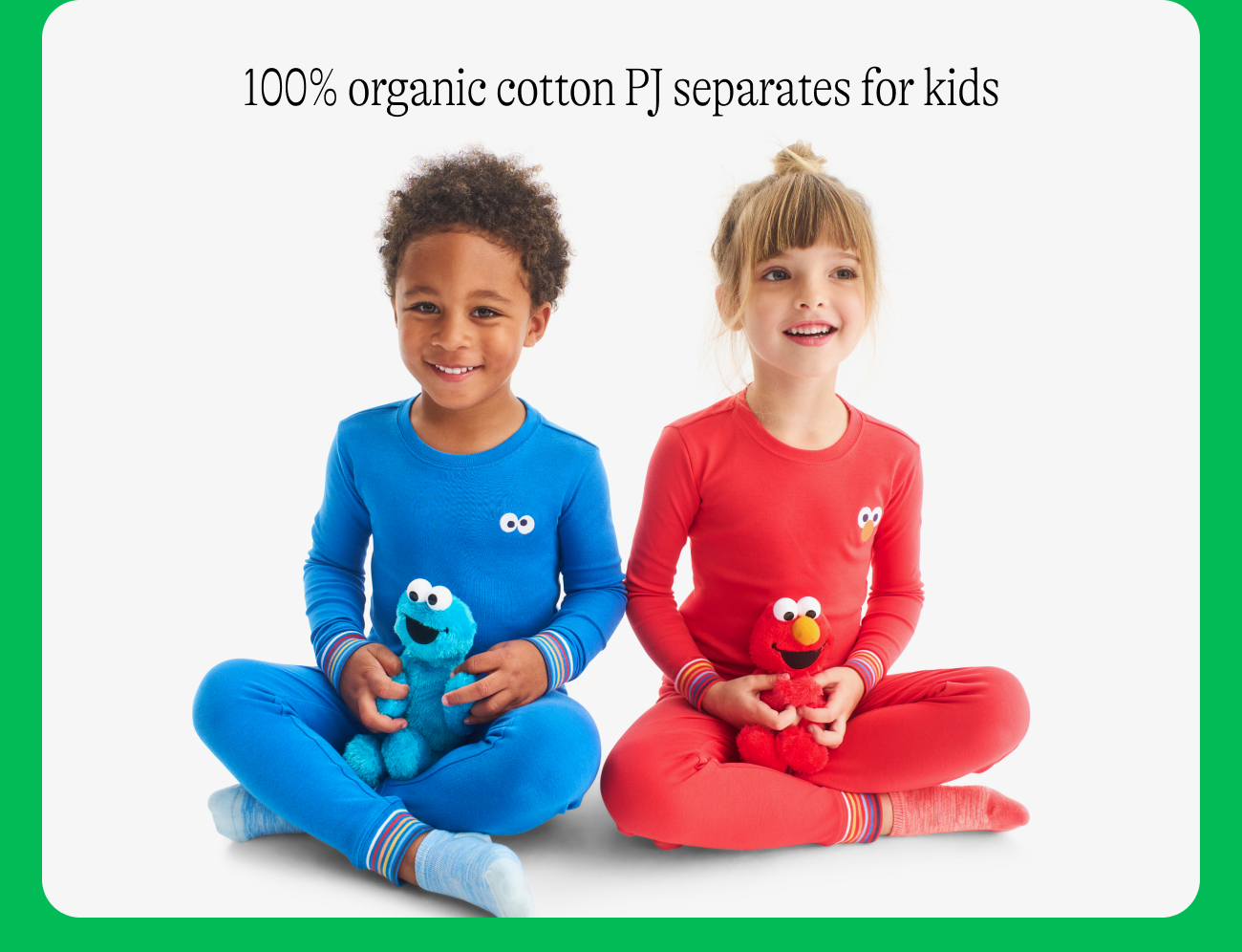 100% organic cotton PJ separates for kids