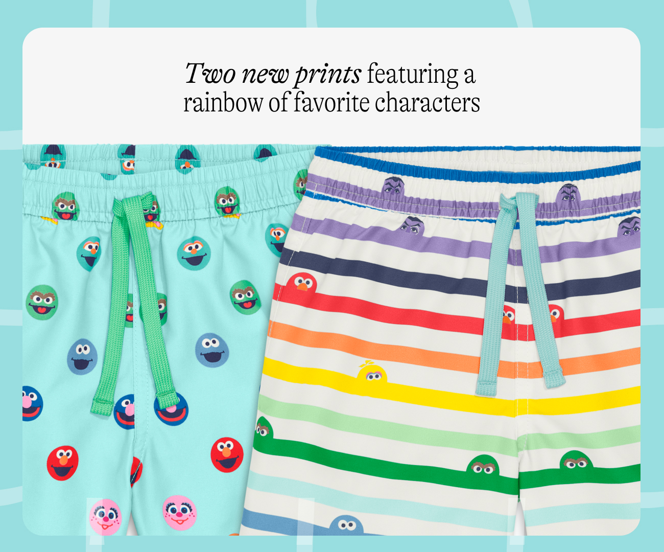 Two new prints featuring a  rainbow of favorite characters