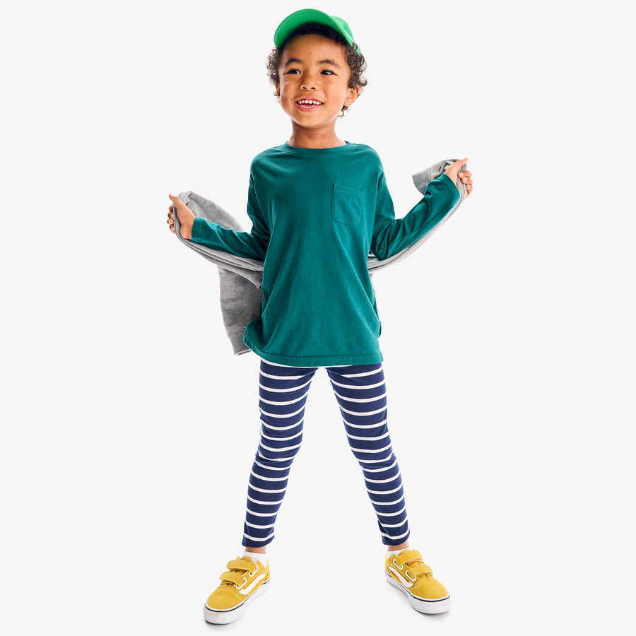 Kids legging in stripe