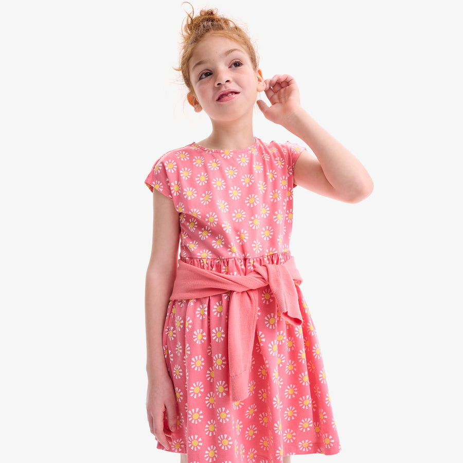 Kids backyard dress in cutout suns