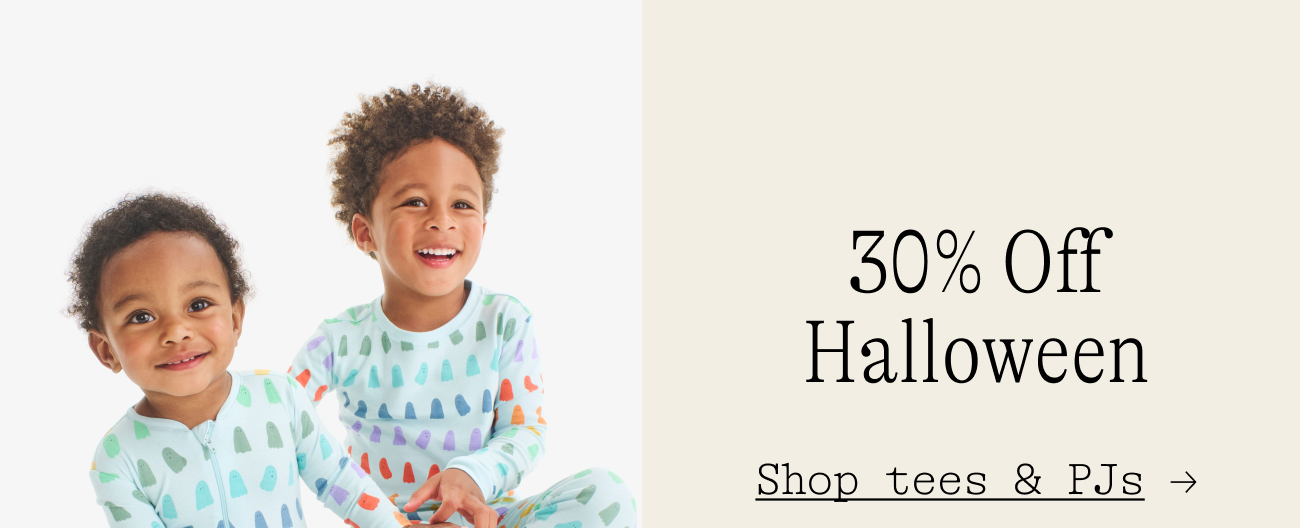 30% Off Halloween shop tees & pjs