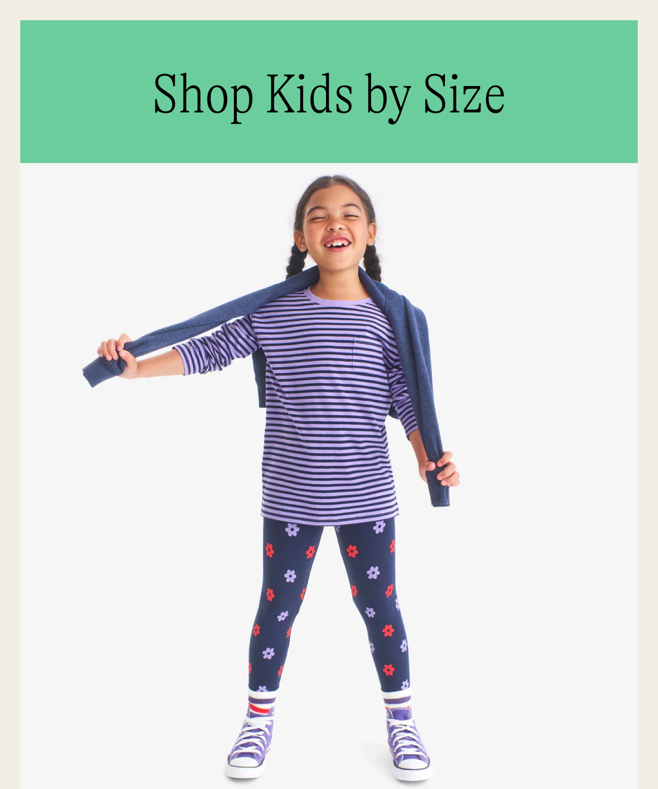 Shop kids by size