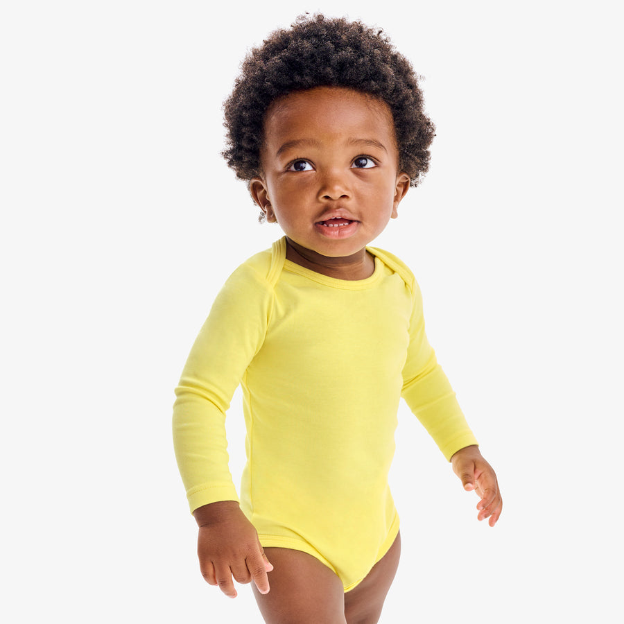 Organic long sleeve babysuit