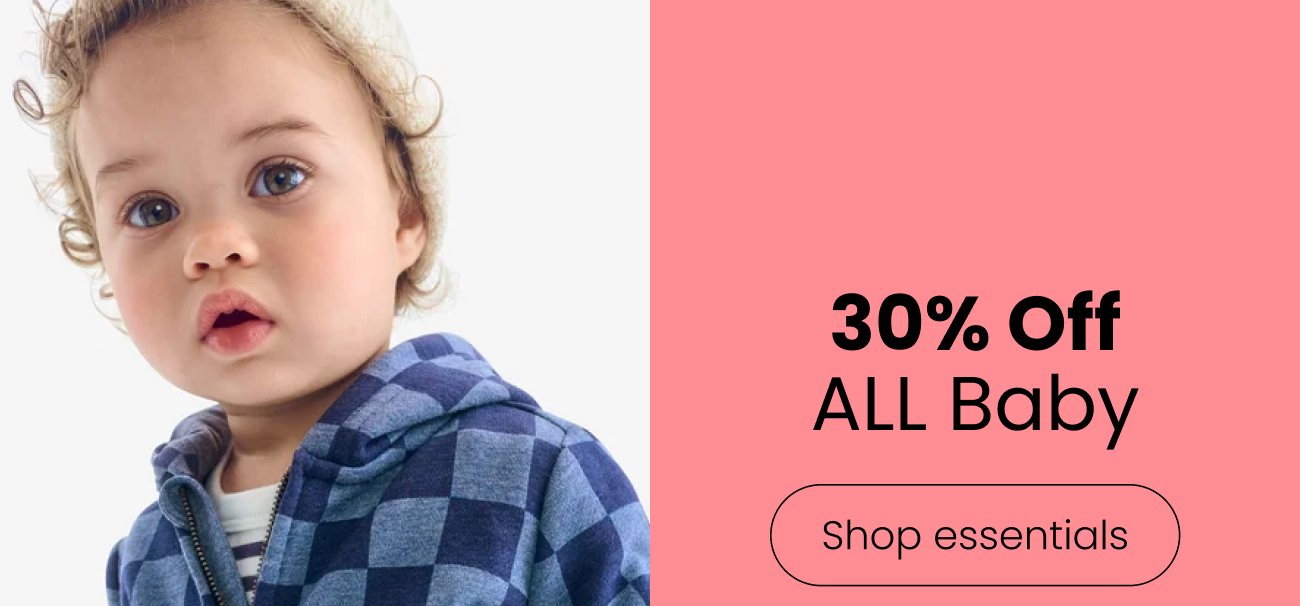 30% Off ALL Baby Shop essentials