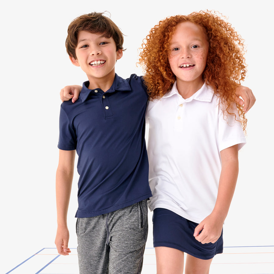 Kids short sleeve FlexKnit polo