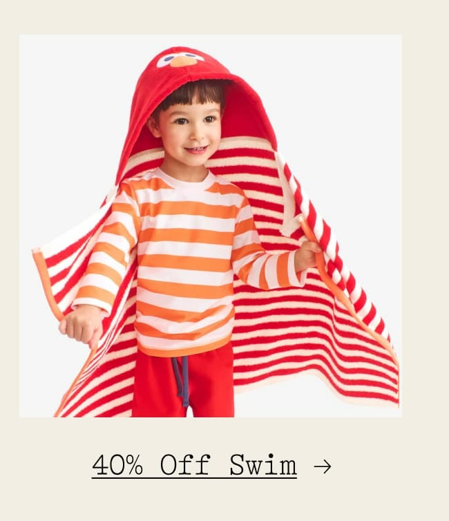 40% off swim →