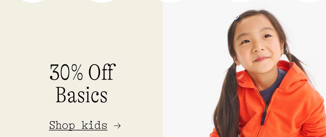 30% Off Basics shop kids