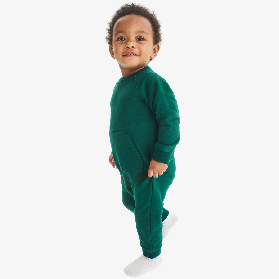 Baby sweatshirt romper