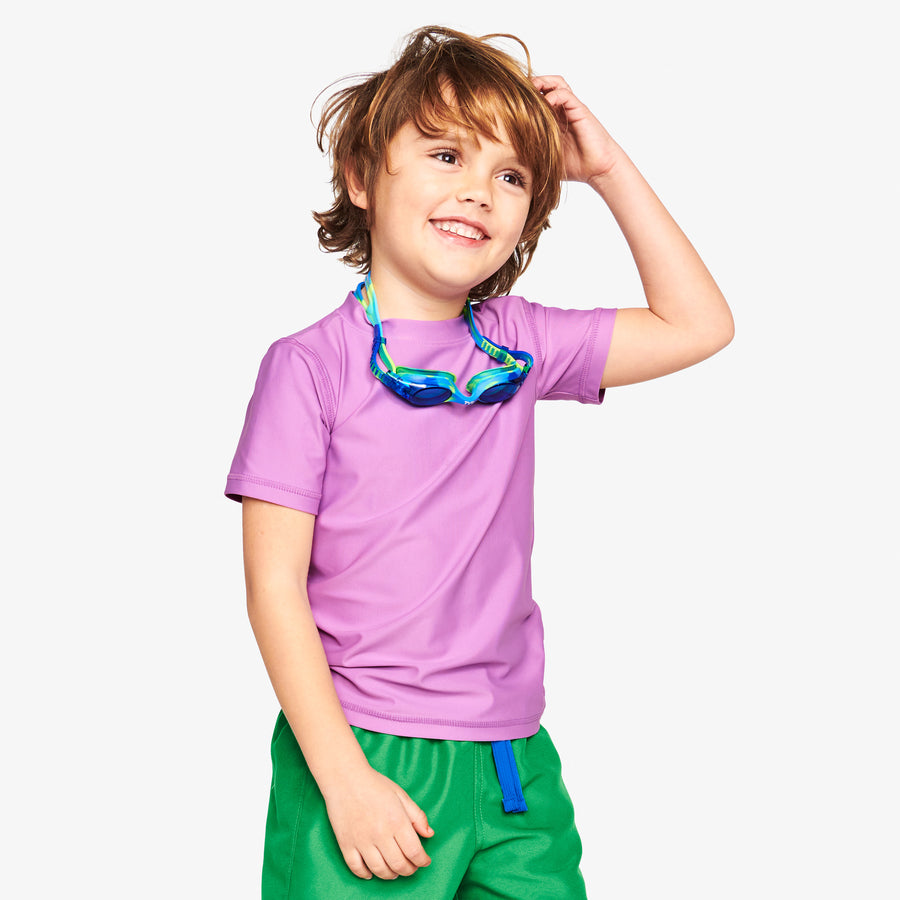 Kids short sleeve rash guard