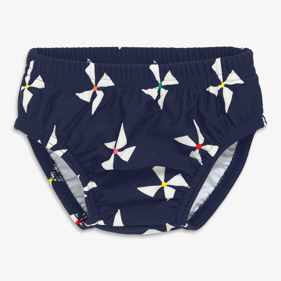 Clearance swim diaper in rainbow pinwheels