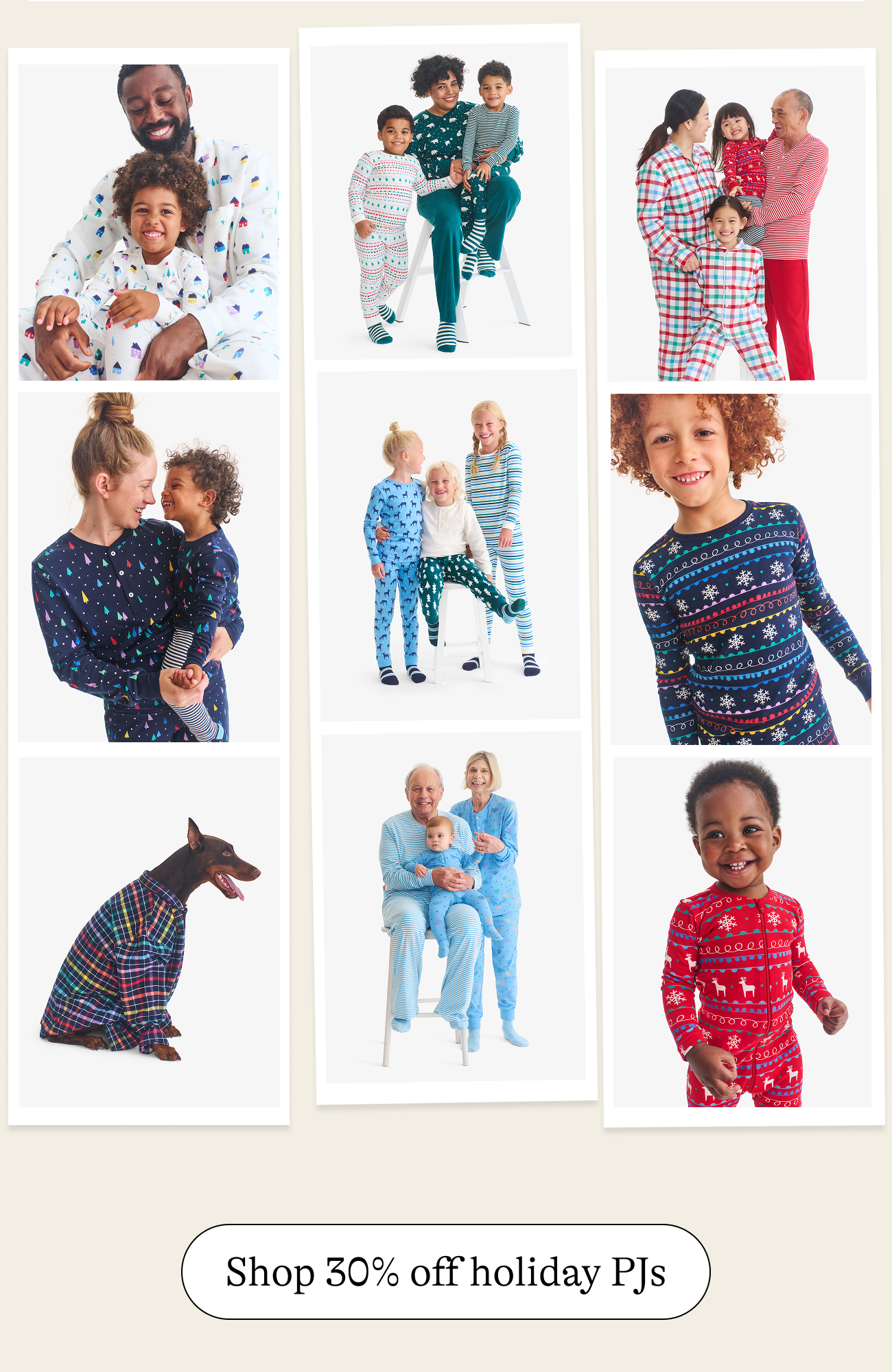 Shop 30% off holiday PJs
