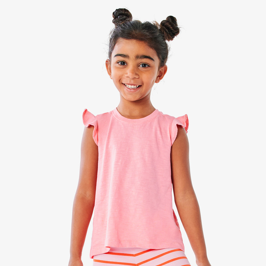 Kids flutter sleeve tee