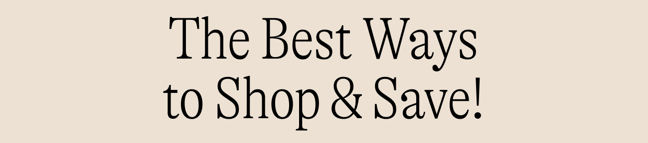 The Best Ways to Shop the Sale