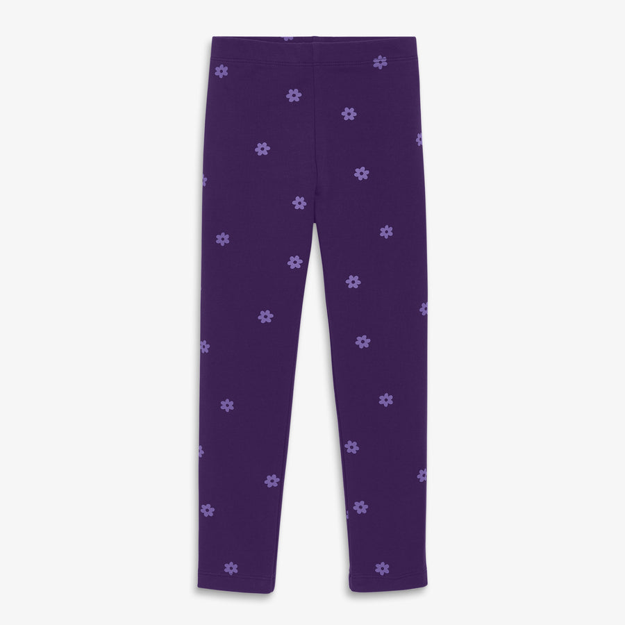 Kids french terry cozy legging in bold blooms