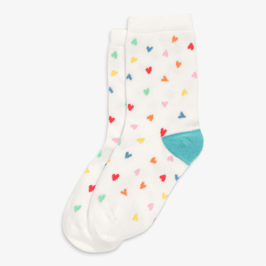 Kids crew socks in hearts