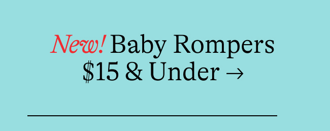 Rompers $15 & Under →