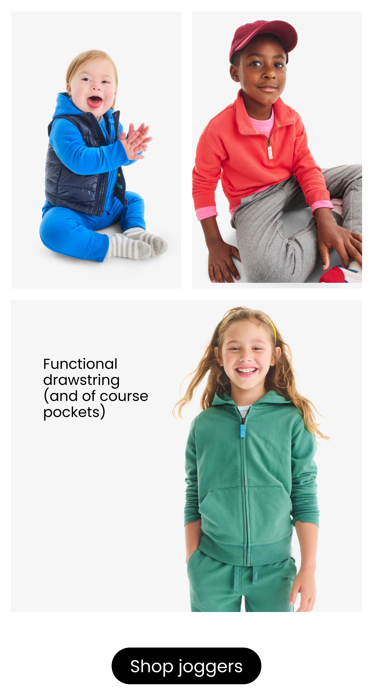 Functional drawstring (and of course pockets) sho pjoggers