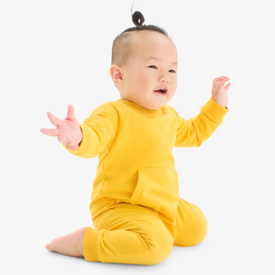 Baby sweatshirt romper