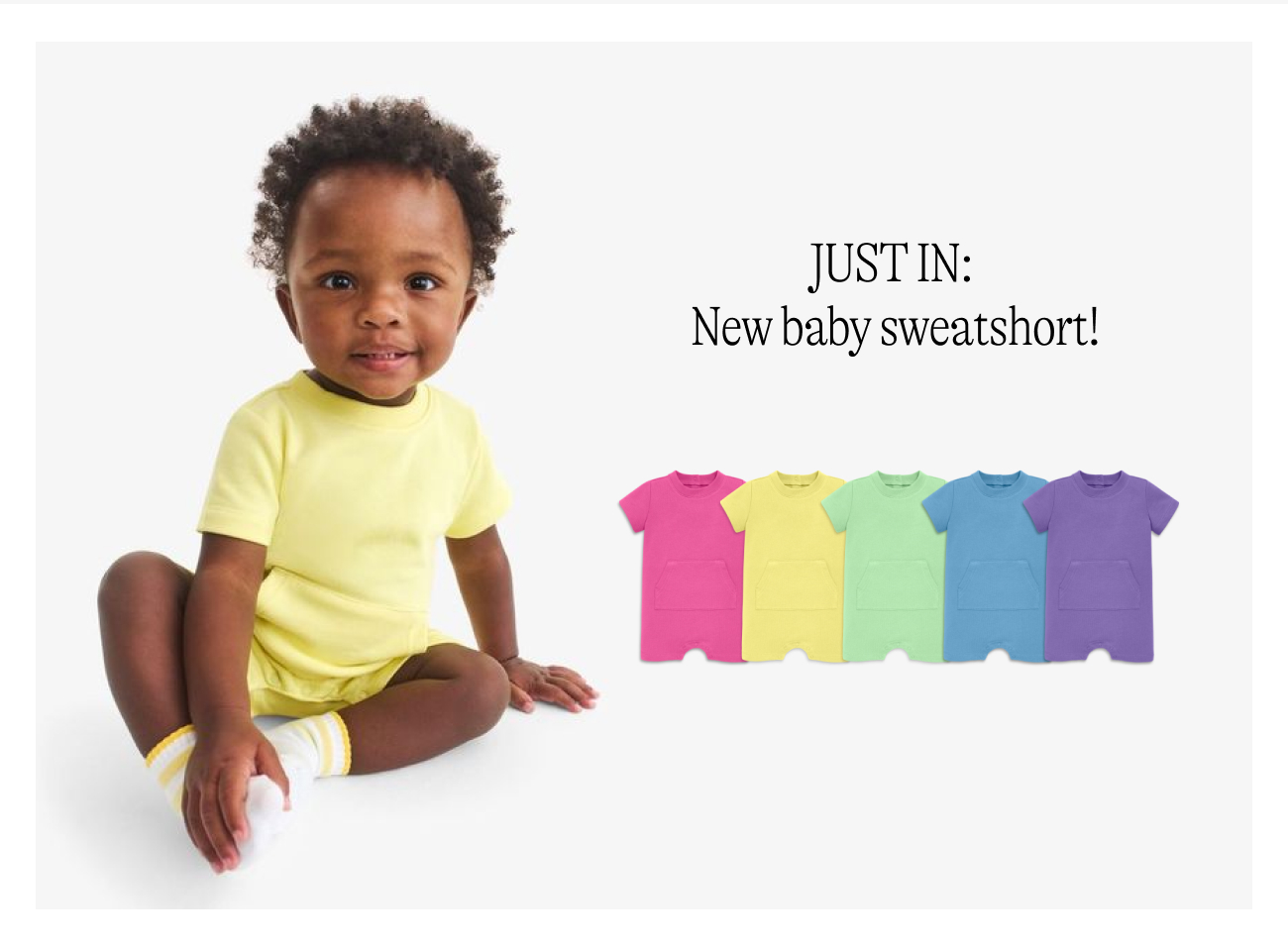 just-in sweatshort style for baby!