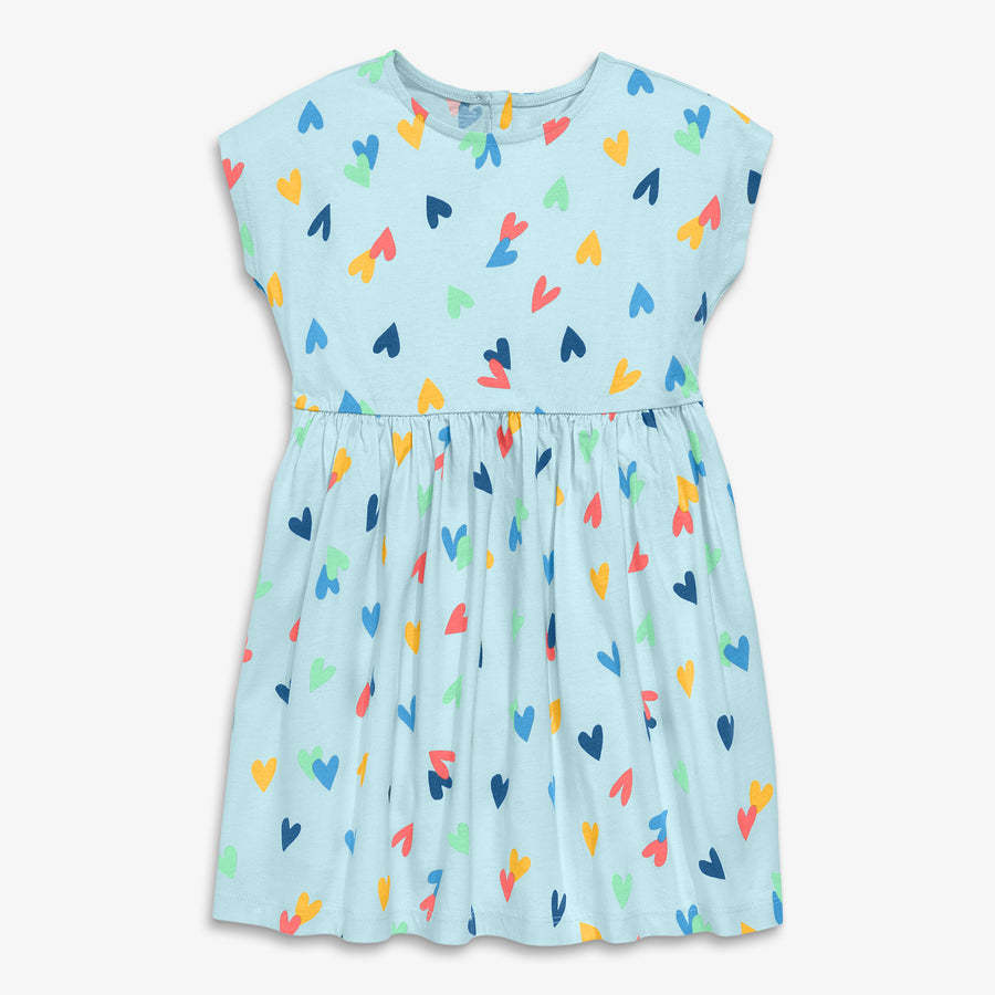 Kids backyard dress in confetti hearts