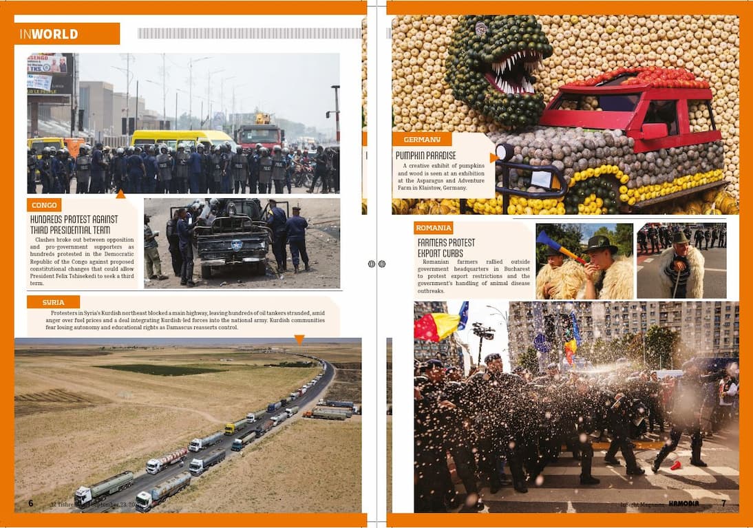 an image of a magazine with a bunch  of pictures on it
