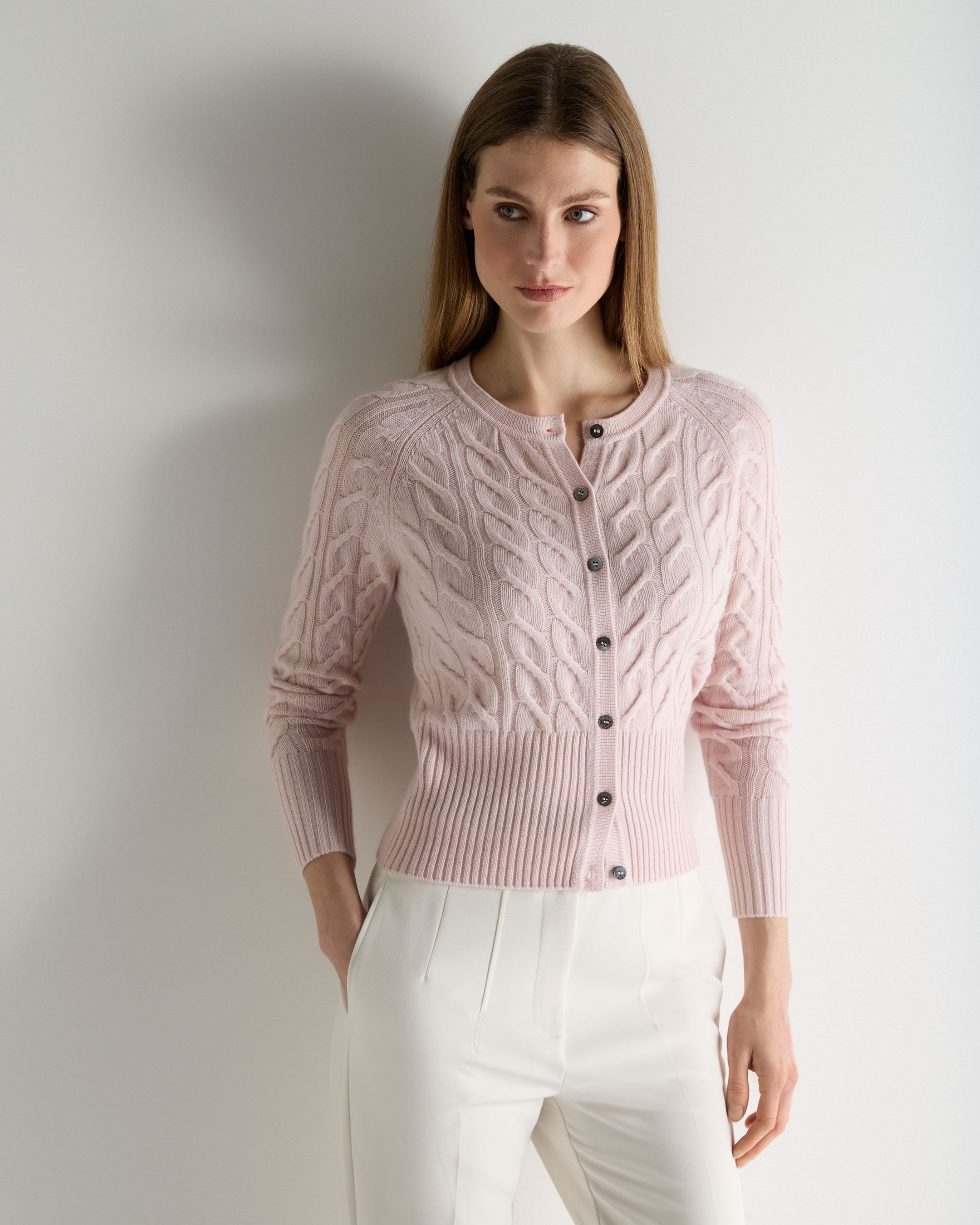 Women's Myla Cable Cashmere Cardigan