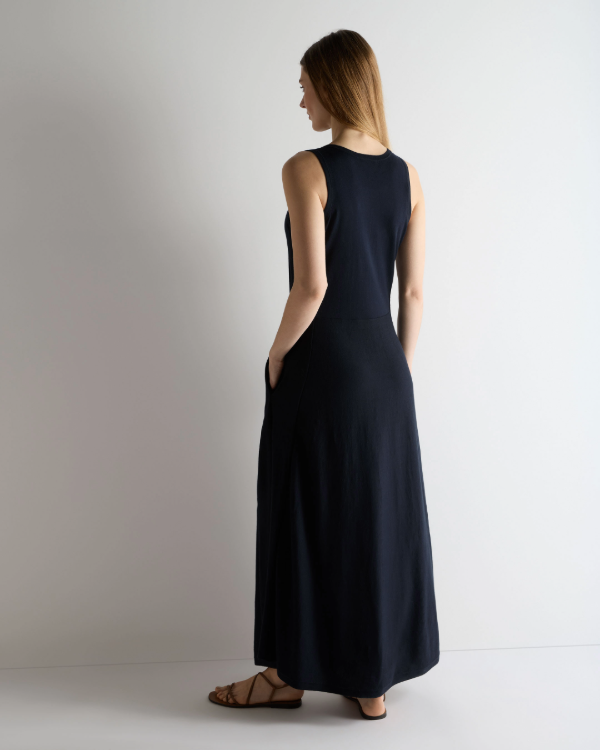 Women's Sleeveless Cotton Blend Maxi Dress