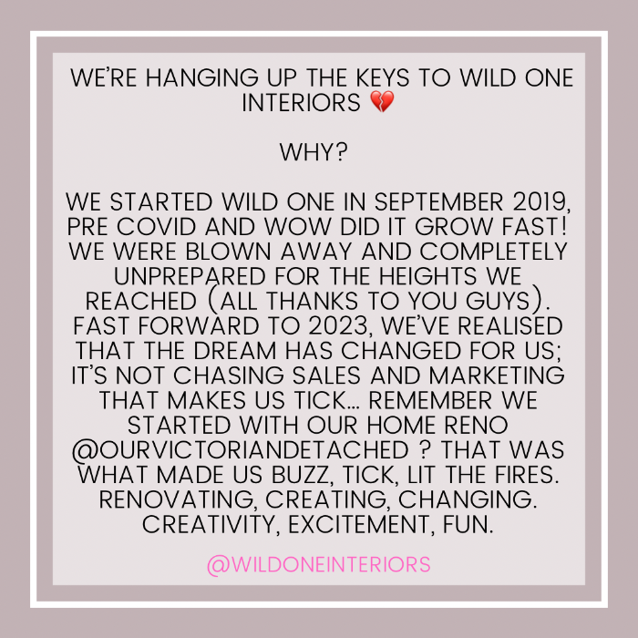 🚨CLOSING DOWN SALE 🚨 Wild One Interiors