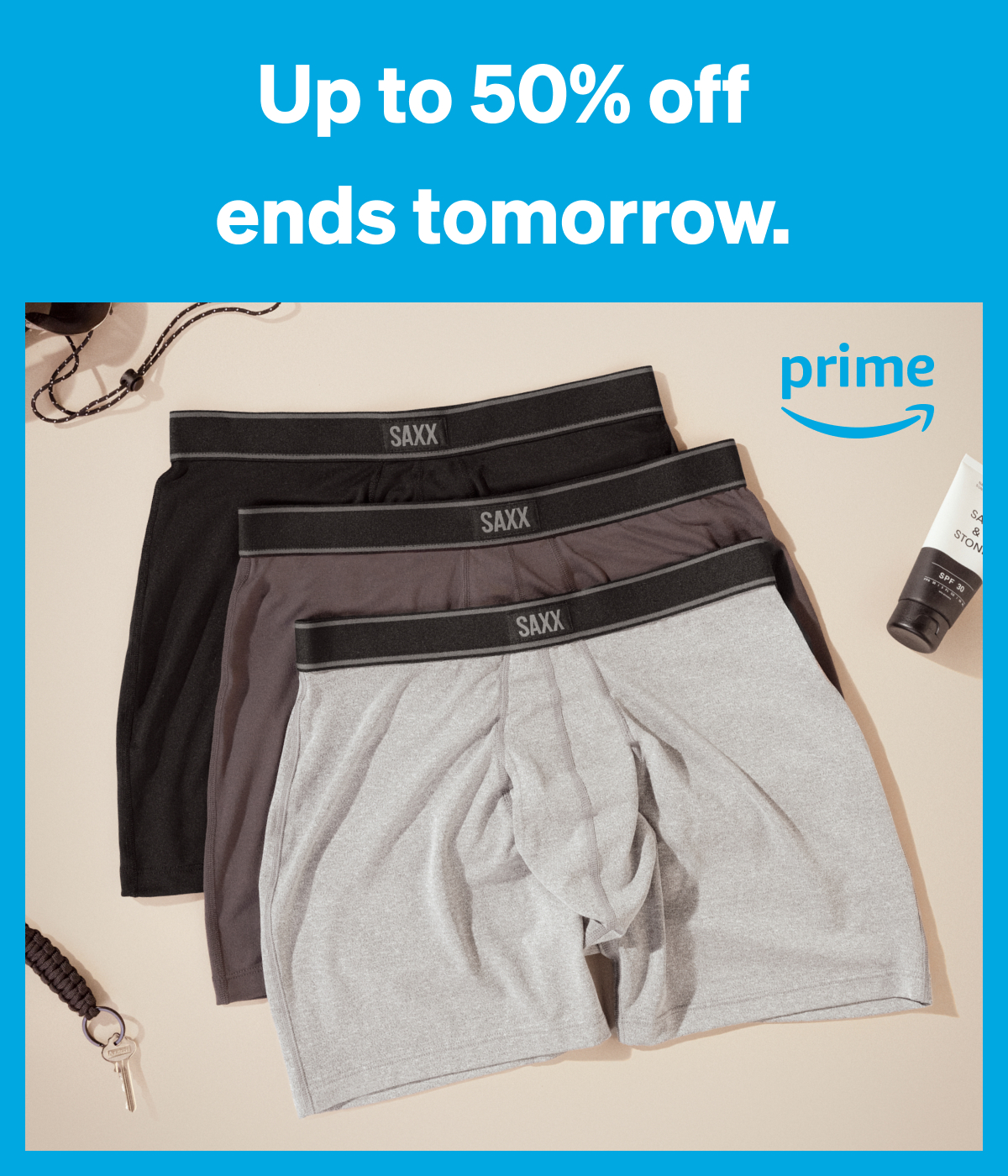 Up to 50% off ends tomorrow.