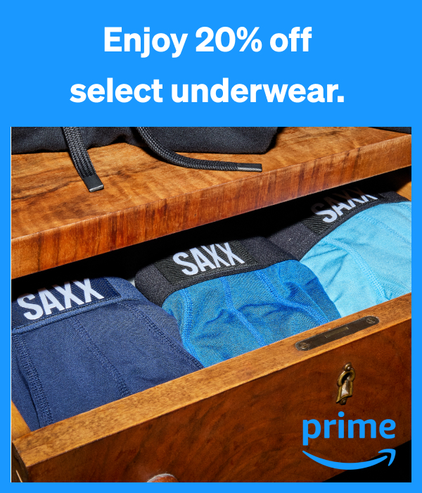 Enjoy 20% off select underwear.  Enjoy 20% off select underwear.